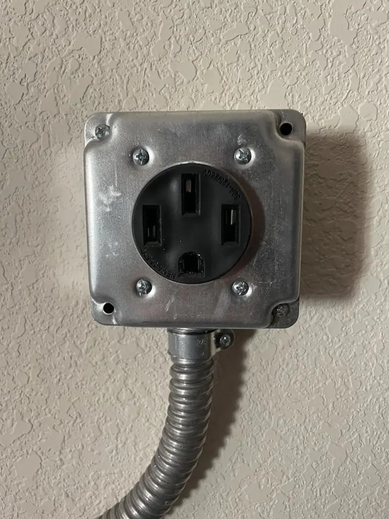 NEMA 14-50 outlet installed for Smart Home Electrical in Brookmont